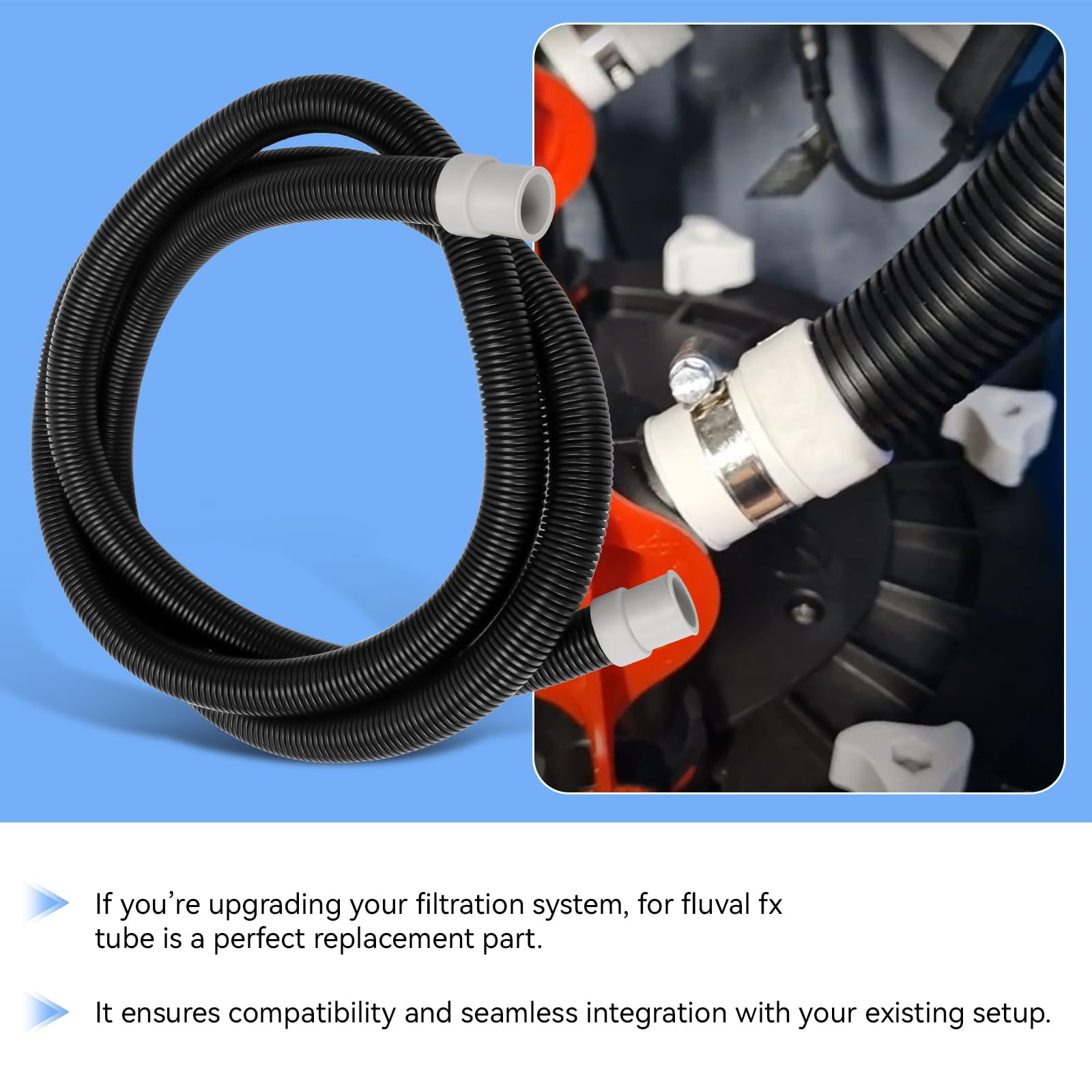 Amazon.com : A20236 Ribbed Hosing for Fluval Hose Replacement Fit